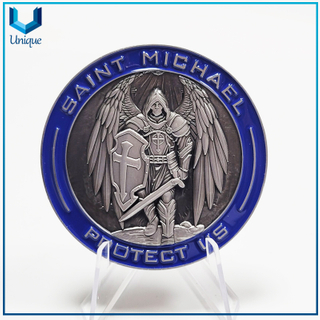 Custom Design 2.25 inch Plating Nickel USA Missouri Angel Police Coin,Customize Challenge coin Manufacturer