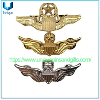 Pilot's Badge Commemorative Medal,Pilot's Shoulder Insignia,US Military Metal Chest Badge, Collection for US Navy Air Force Army Aviation Corps Enthusiasts