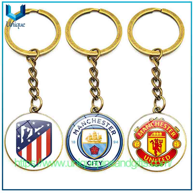 Custom Football Team Logo Diamond Keychains Pandents for The Italian Serie A, Spanish La Liga, German Bundesliga, English Premier League And French Ligue 1