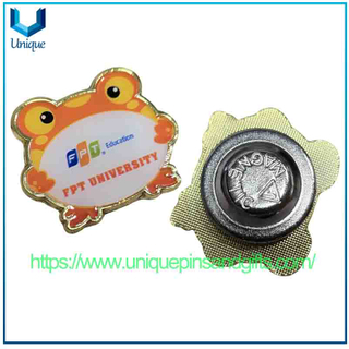 Custom Design Metal Brooch Lapel Pin Hard Soft Enamel Badge with Strong Magnetic
