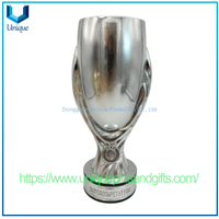 Custom Design Varisized Super Cup Football Trophy Big Decoration Plated Gold Silver Fans Souvenir Trophy