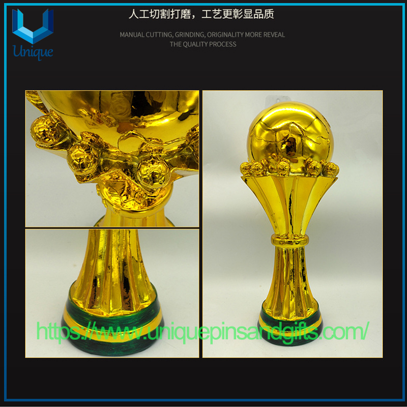 Custom Design African Cup Football Trophy Model Trophy Crafts Creative Decoration Football Cup Trophy Model Fan Supplies