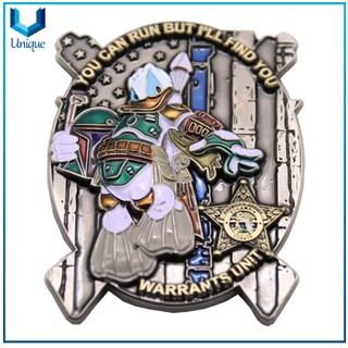 ECSO Creative Coin, Soft Enamel 3D Coin, Military, Army, Police coin, Customize Novelty Souvenir Medal Coin