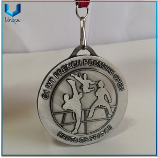 Cheap Metal Medal in Customize Design, Taekwondo Award Medal, French Competition Medal, 2D Judo Medal 