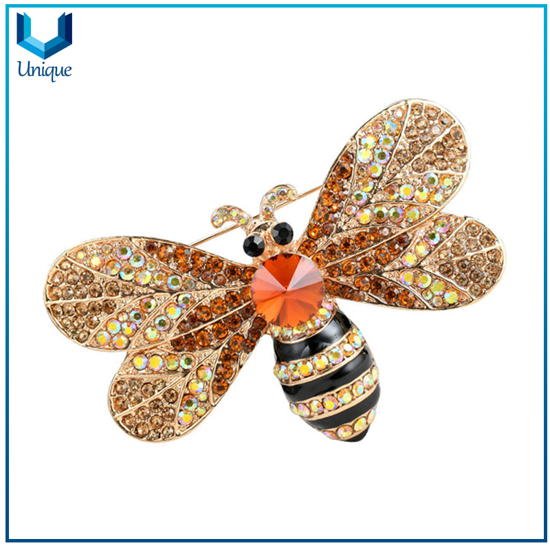 Fashion Jewelry Rhinstone Hat Pin, Metal brooches with Diamond, Cat's eye Swan brooches,elegant Crystal Garment Brooch