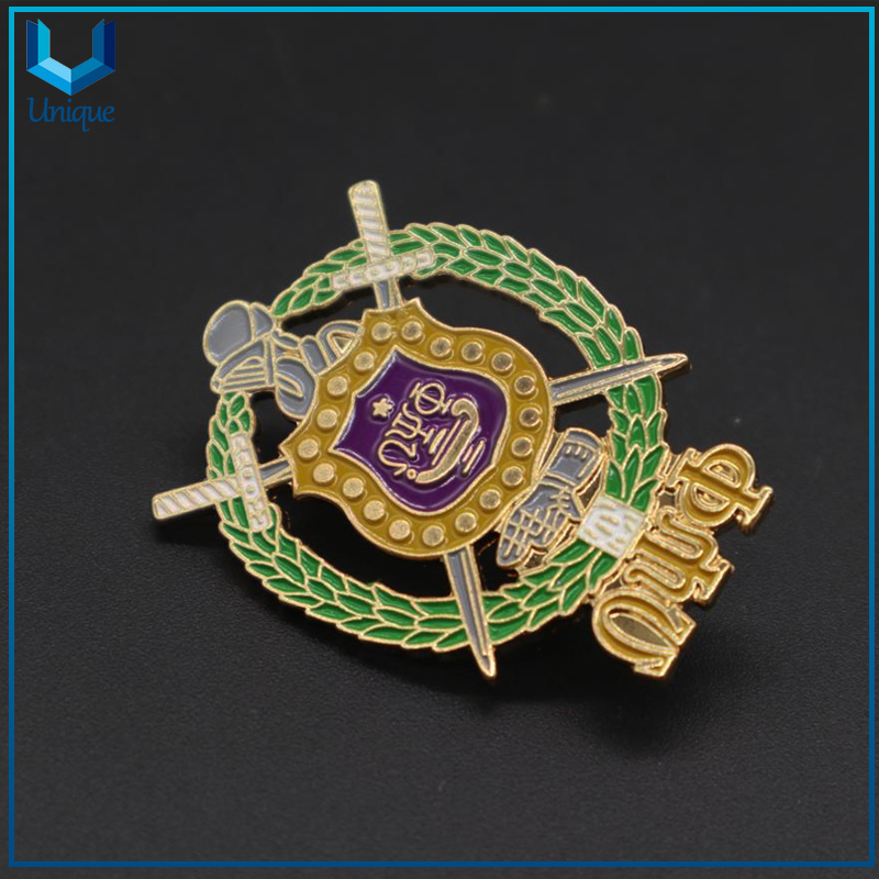 Fashion Creative Award Badge, Metal Police Badge, Creative Design Enamel Badge Pin, 3D Medal Honor Police Badge