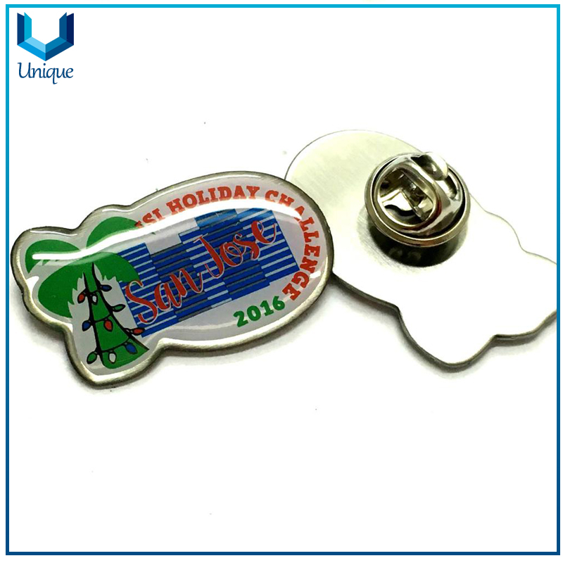Offset Printed Flag Lapel Pin, Dual flag Pins, Double Flag Metal Pin,Customize your Own Pin Factory