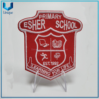 Cheap Fashion Design Iron on High Quality Wholesale Badge Custom High Frequence badge， high quality low price PVC hot melt Patch for garment，Embroidered seal