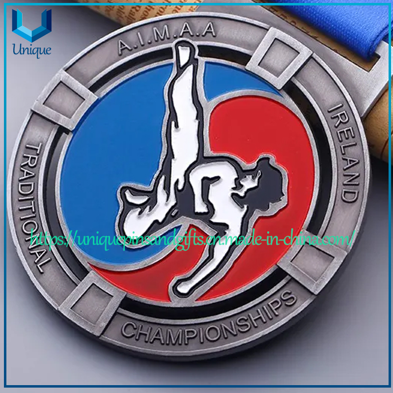 Factory Custom 3D Sport Metal Medal Gold Silver Bronze Military Medal Judo Taekwondo Running Marathon Football Soccer Basketball Karate Medals