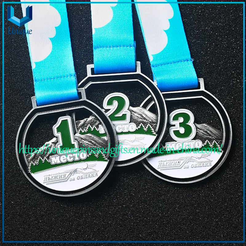 Custom Souvenir Enamel 3D Logo Trophy Award Gold Metal Military Judo Football Soccer Run Race Triathlon Marathon Running Karate Sport Medal