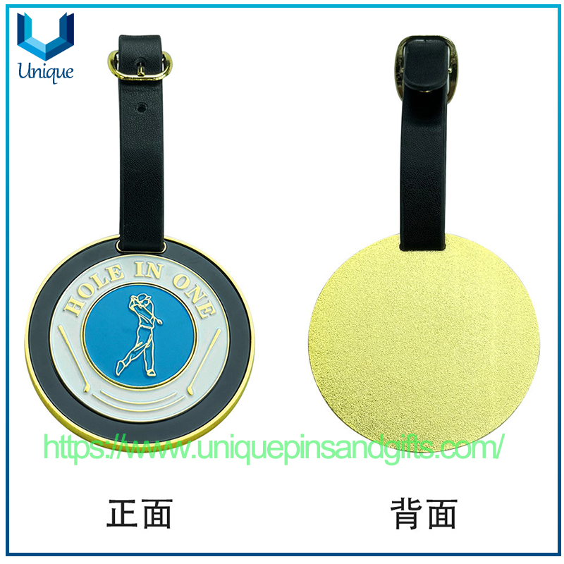In-stock Golf Bag Nameplates Metal Magnetic Ball Markers for Exquisite Promotional Gifts