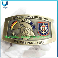 Customize 3D Curved Antique Germany Military Metal Buckle