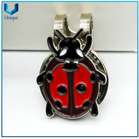 Customize Design Golf Hatclip with Golf Ballmarker in Set, Golf Metal Accessories for Gifts, Cap Clip Golf Ballmarkers, 