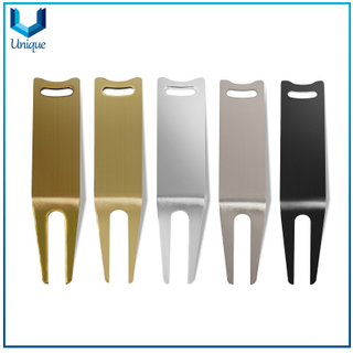 Available Stock Die Cast Zinc Alloy Golf Divot Tool with Printing Laser Logo,Wholesale Gold, Nickel, Antique Plating Golf Repair Tools
