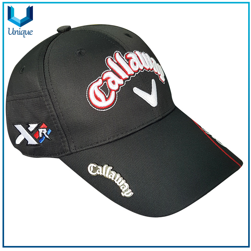 Custom Logo Structured Long Bill Brim Golf Baseball Cap Snapacks, Embroidery Golf Hat Fashion Sport Baseball Cap