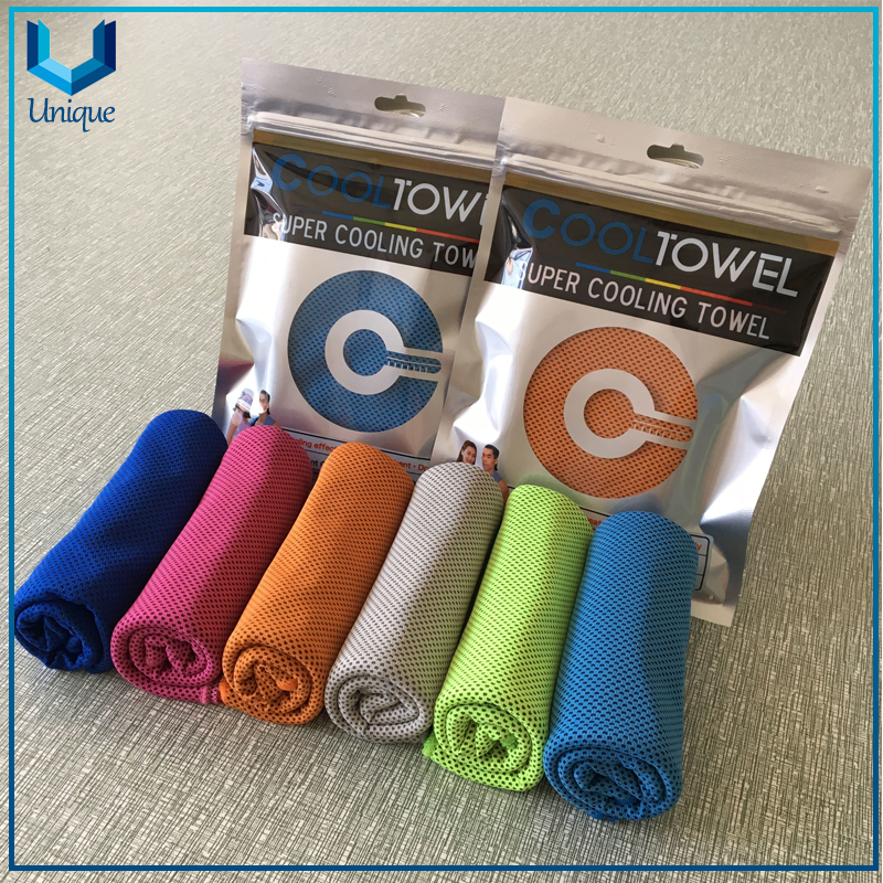 Wholesale Customized Absorbent Soft Two Tone Cooling Towel, Sport Golf Towel for Promotional Gifts