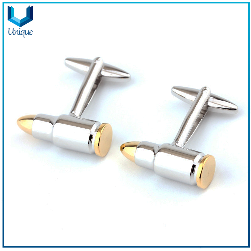 Factory Wholesale Custom 3D Anchor Cufflink / Anchor Tie Pin Tie Bar in Nickel Plating for Souvenir Gifts with Gifts Box Packing