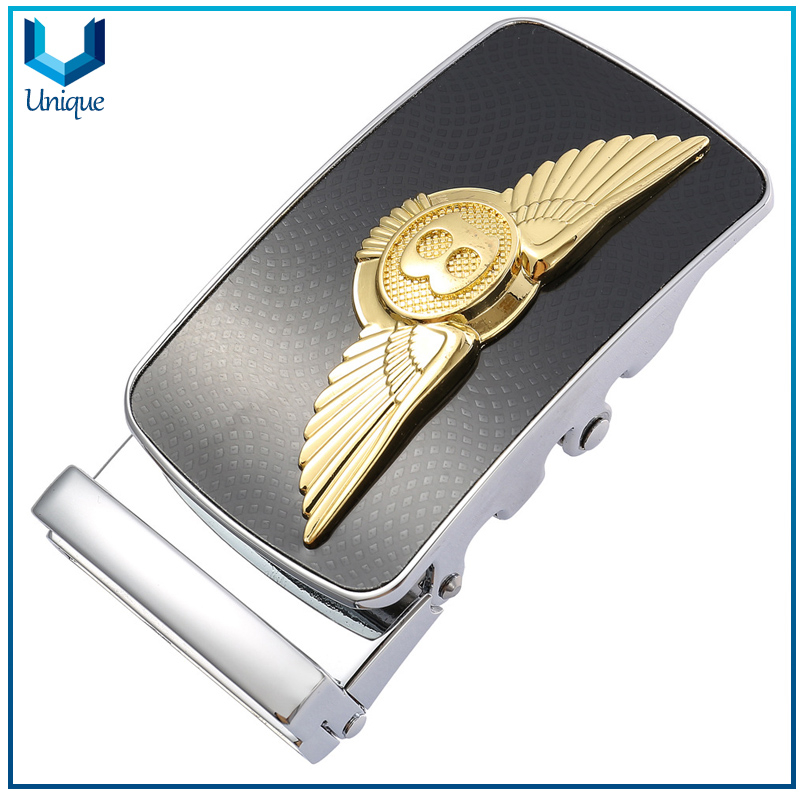 Customize Logo Auto Lock Fashion Buckle for 35mm Width Belt, Fashion Zinc Alloy Metal Accessories Buckle for Promotional Gifts