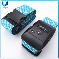 Travel Accessories Lock Buckle for Luggage, Personalized Polyester Luggage Strap Suitcase Belt in Customize Design