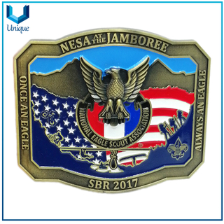 Nathional Eage SBR Metal Buckle, Customize Design 3D Antique Belt Buckle for Police, Military Honor Souvenir Gifts