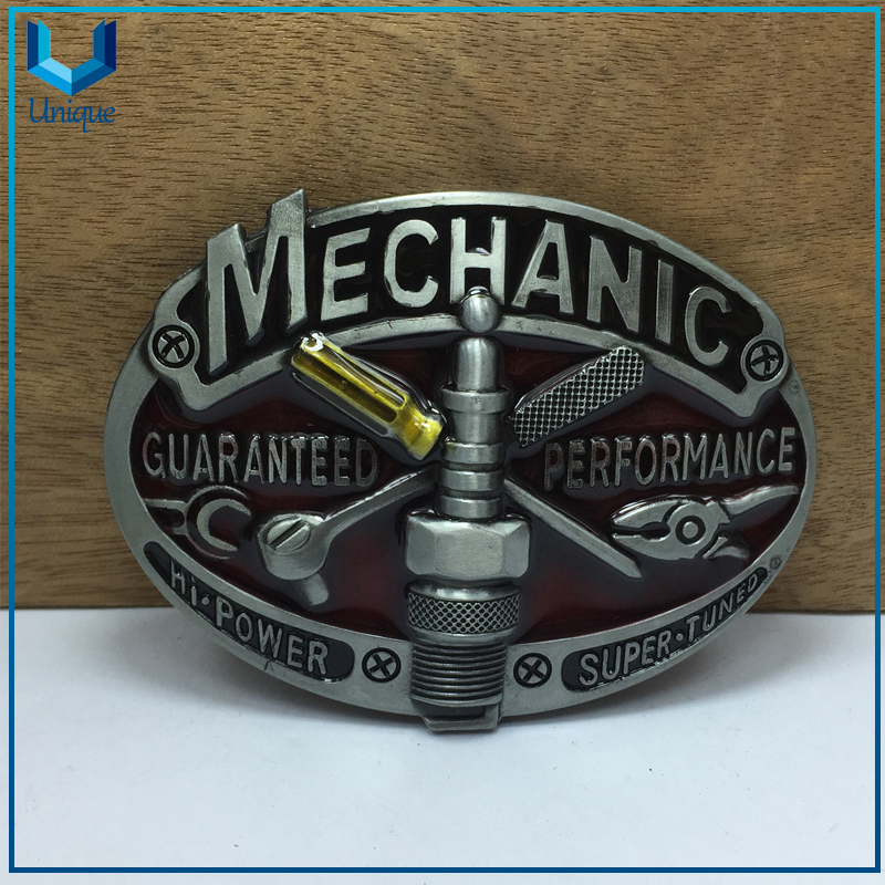 Mechanic Style Buckle, 3D Spanner Tool Buckle, Fashion Metal Buckle for Corporate, School, Military Gifts