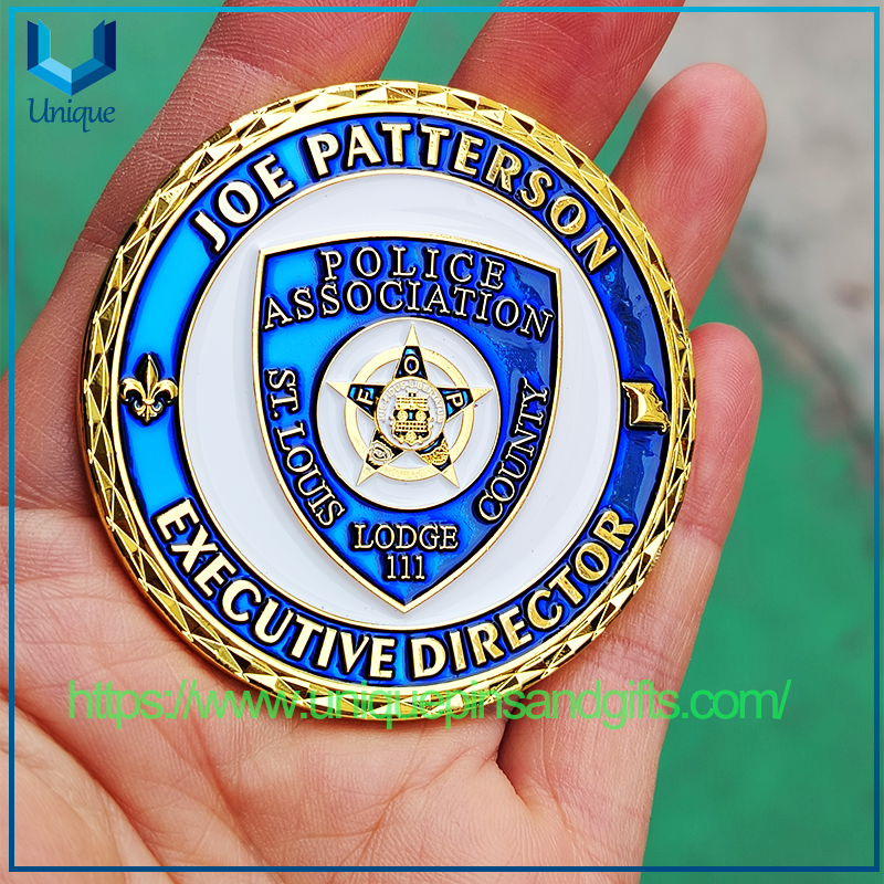 High-quality Custom-designed 3D Metal Gold Plating Commemorative Coins Navy Army Police Commemorative Coins