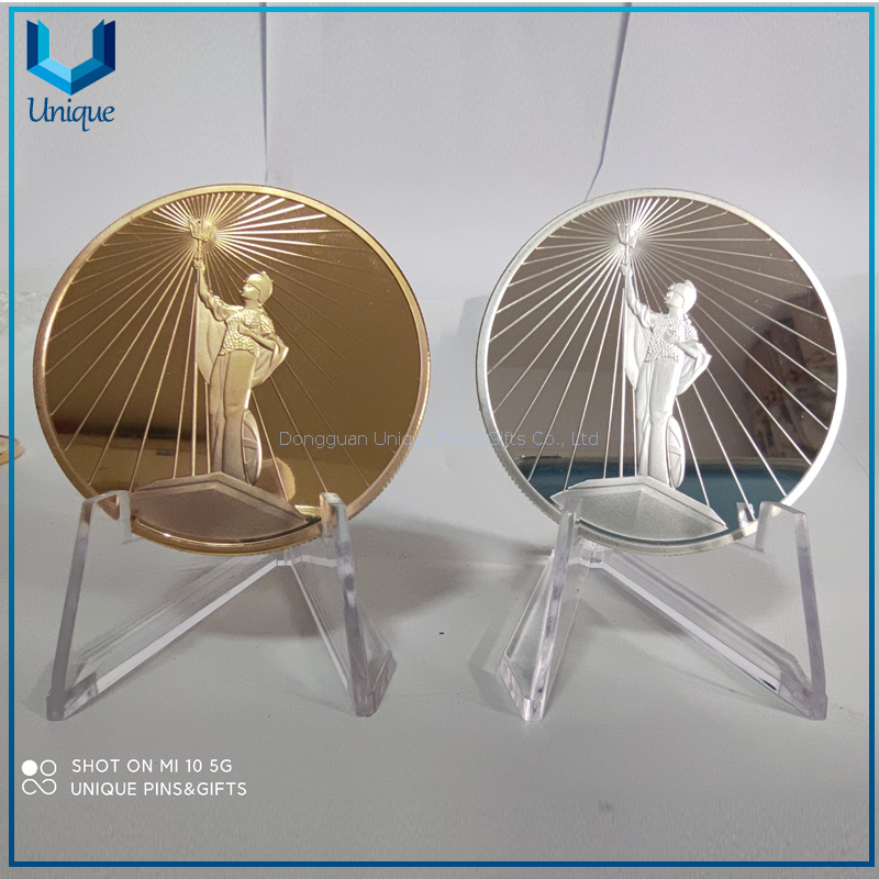Design Custom Coins Metal Mirror Finish Challenge Coin 