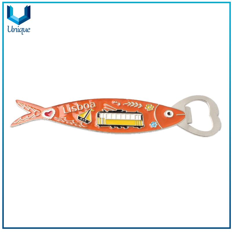 Portugal Lisbon Fish Series Souvenir Corkscrew Fridge Magnet