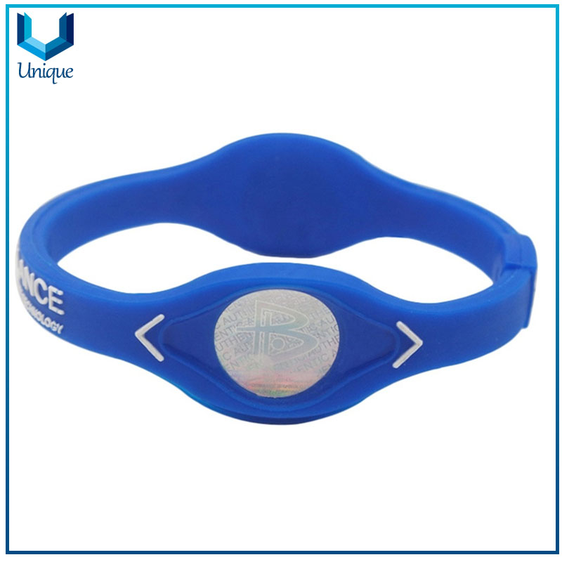 Wholesale Fashion Promotional Gift Custom Power Thin silicone Sports bracelet wristband
