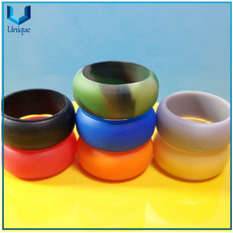 silicone ring Medical Grade Soft Silicone Wedding Thumb new designs with various sizes colors for Silicone Rings