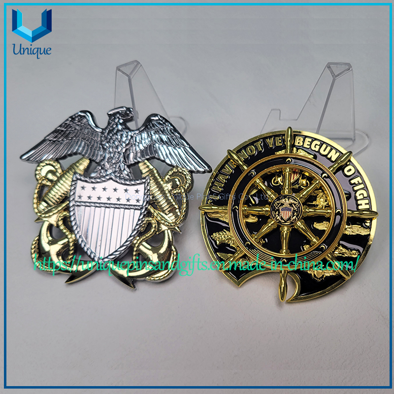 Custom Military Navy Souvenir Bottle Opener And Coin With Creative Design