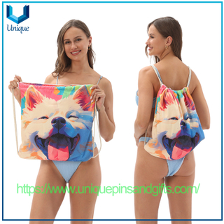 Custom Design 2-in-1 Foldable Beach Towel Printed Logo Bath Towel All-in-one Beach Towel All-in-one Bag Storage Can Customize Any Pattern