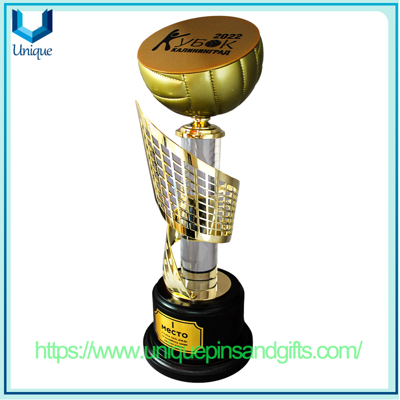 Custom Design Metal Creative Sports Trophy, Fitness Volleyball, Football And Basketball Medal