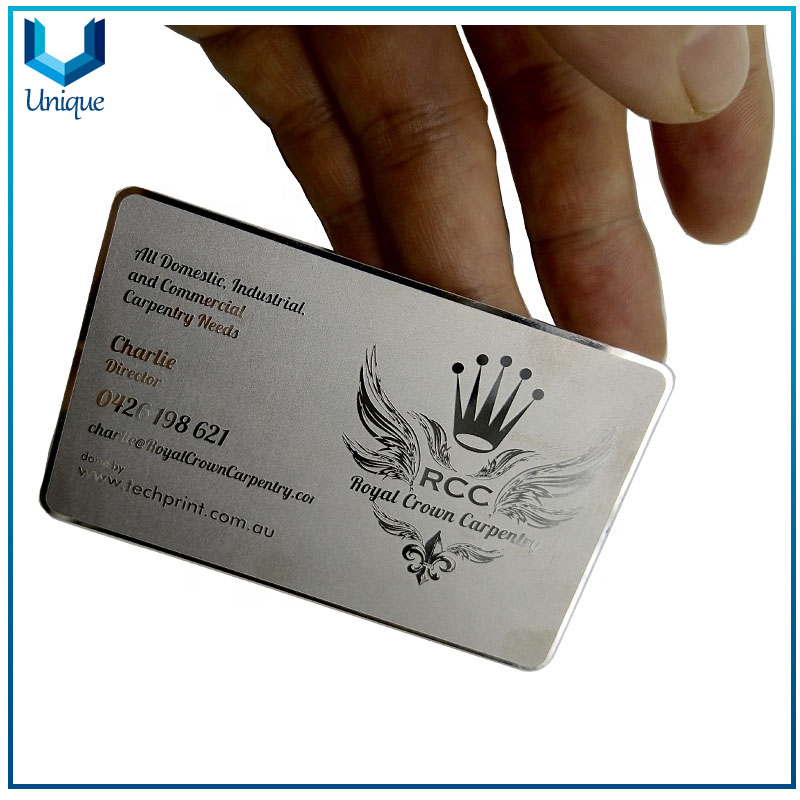 Metal invitation card