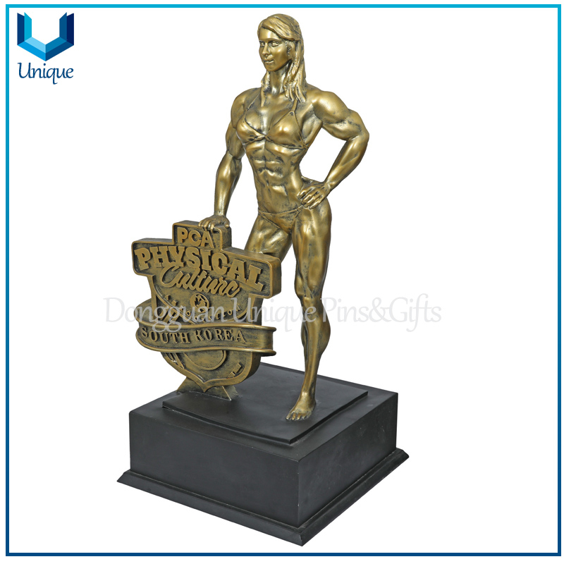 120cm Resin Trophy, Korea Gym Satue, Korea Body fitness Award Trophy, China Trophy Manufacturer