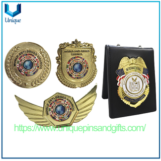 Custom 3D Relief International Diplomatic Corps Lapel Pin Metal Badge In Sets