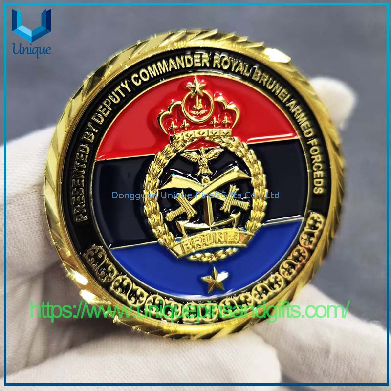 Custom 3D Metal Commemorative Coin Brunei Armed Forced Commemorative Coin