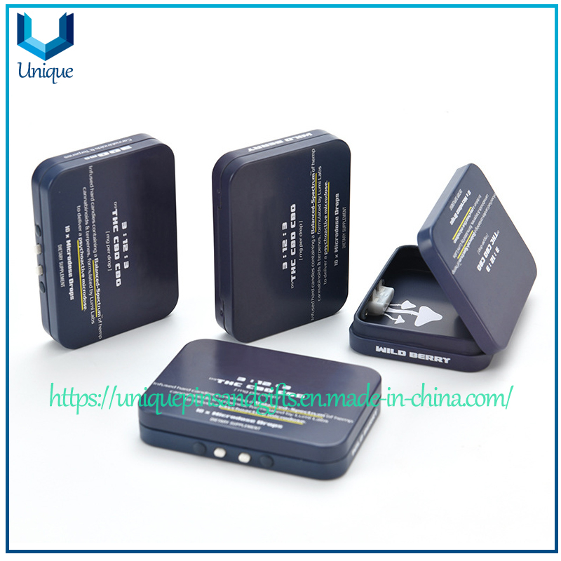 Custom Design Unique Square Box Gift Box Tin Box Metal Box Storage Tank Sugar Box Medicine Box Pen Box Chewing Gum Iron Box Coffee Box
