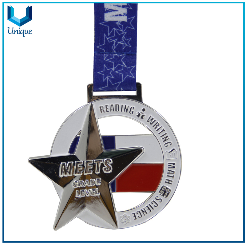 Science / Math Competition 3D Medal, Honor Award Medal, Science, Customize Design Metal Medal with Ribbon