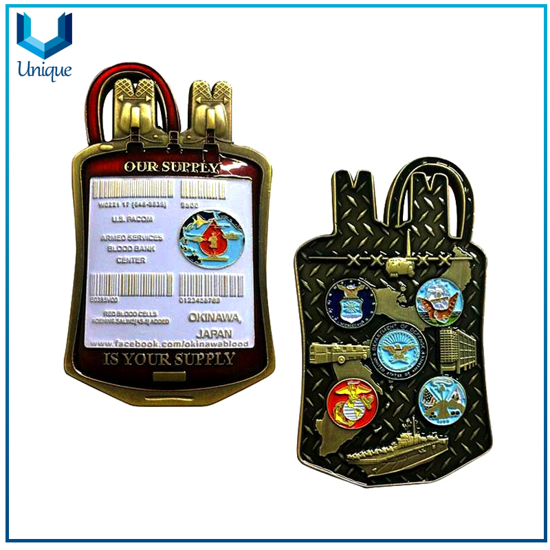 China Military Coin Factory,USA Military Coin, Michigan Souvenir Medal Coin,3D Challenge Coin