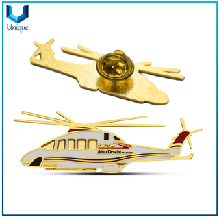 Customize high quality Lapel pin,Hard Enamel Souvenir Pin Badge, Helicopter Golf Pin, Airforce Military Badge,Arab UAE Aviation Metal Pin
