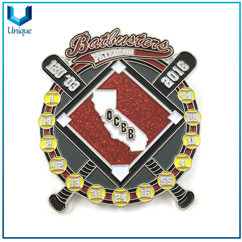 Fashion Creative Award Badge, Metal Police Badge, Creative Design Enamel Badge Pin, 3D Medal Honor Police Badge