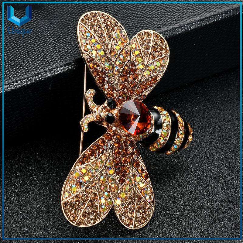 Fashion Jewelry Rhinstone Hat Pin, Metal brooches with Diamond, Cat's eye Swan brooches,elegant Crystal Garment Brooch