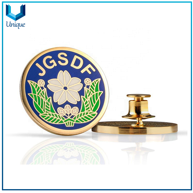 Gold Military Lapel Pin, School Metal Brooch, Customize Metal Emblem,Promotional Gift Pins, Customize Design Metal Crafts Factory