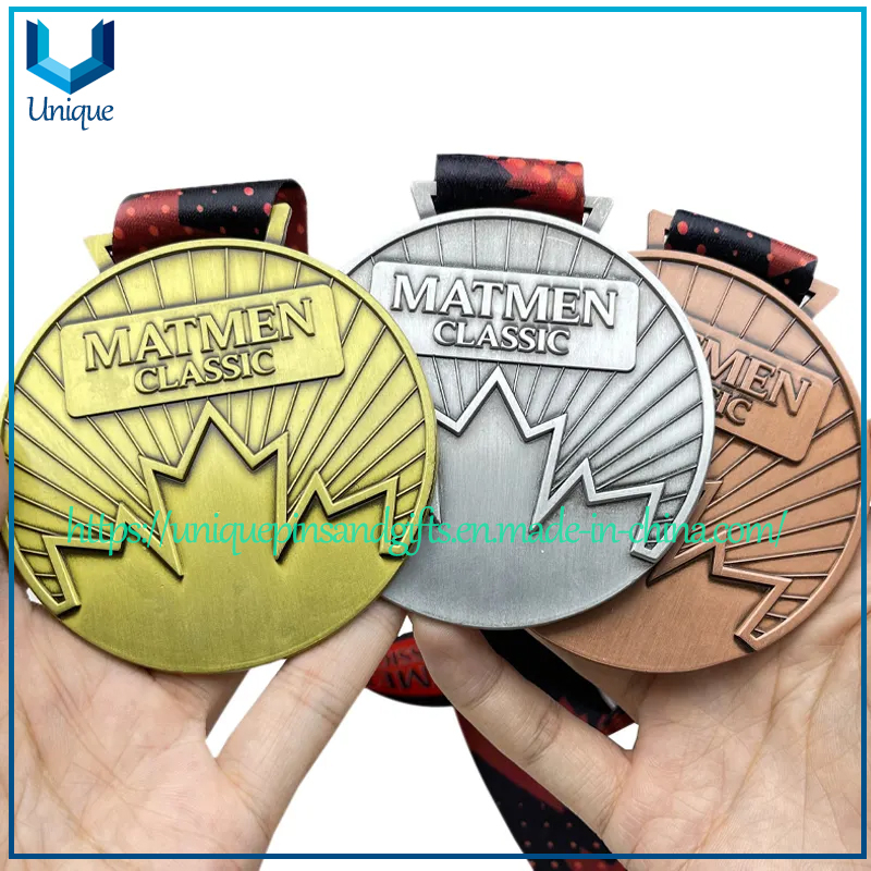 Custom Souvenir Enamel 3D Logo Trophy Award Gold Metal Military Judo Football Soccer Run Race Triathlon Marathon Running Karate Sport Medal