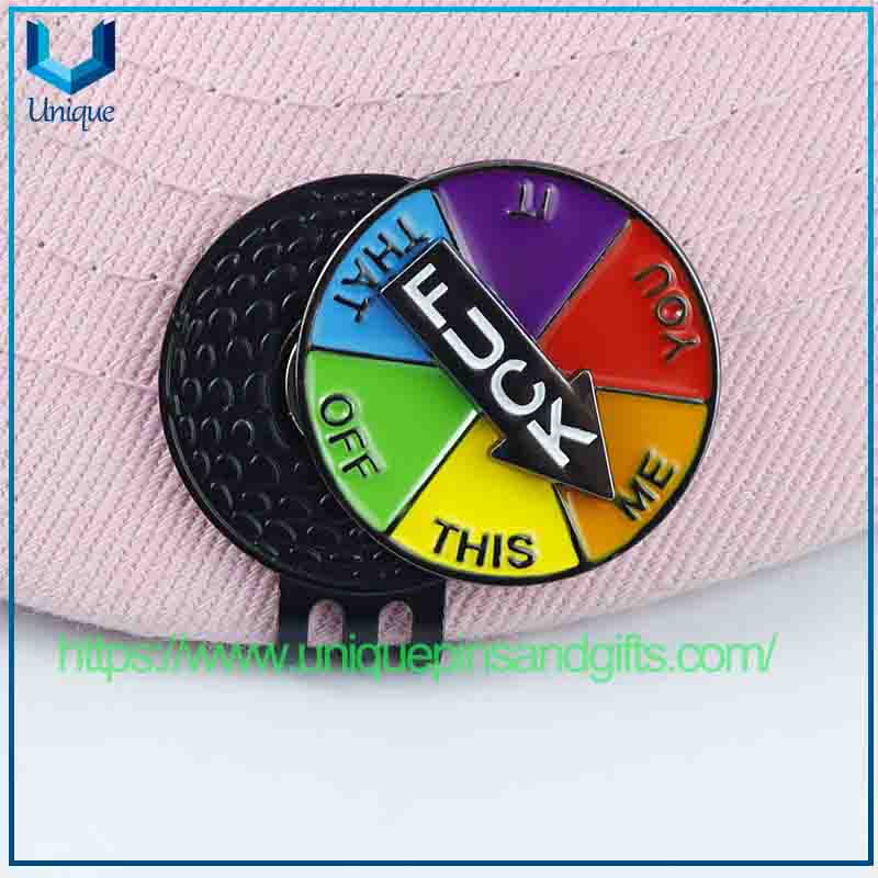 New Creative Rotatable Arrow Magnetic Golf Ball Marker Golf Gift Accessory Luckys Wheel Golf Ball Marker