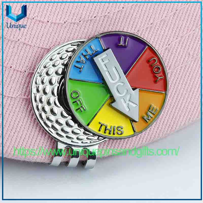 New Creative Rotatable Arrow Magnetic Golf Ball Marker Golf Gift Accessory Luckys Wheel Golf Ball Marker