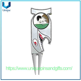 In Stock Creative Shark-themed Putting Metal Golf Ball Forks Hat Clips Golf Ball Marker Divot Tool Sets
