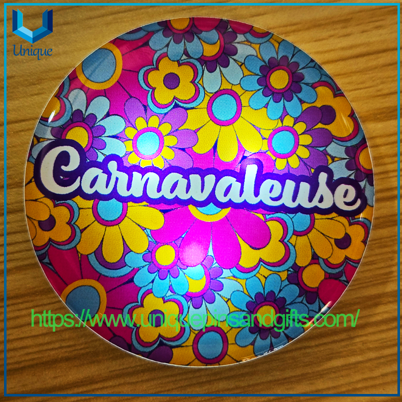 Custom Activity Logo Colorful Acrylic Luminous Chest Flashing LED Badge with 3 Different Lighting Modes 