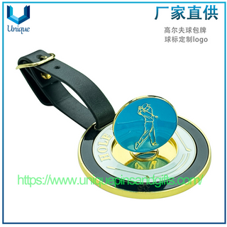 In-stock Golf Bag Nameplates Metal Magnetic Ball Markers for Exquisite Promotional Gifts